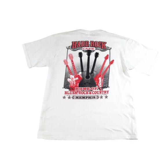 Hard Rock Cafe T-Shirt Memphis Guitars Size Large - Picture 2 of 4